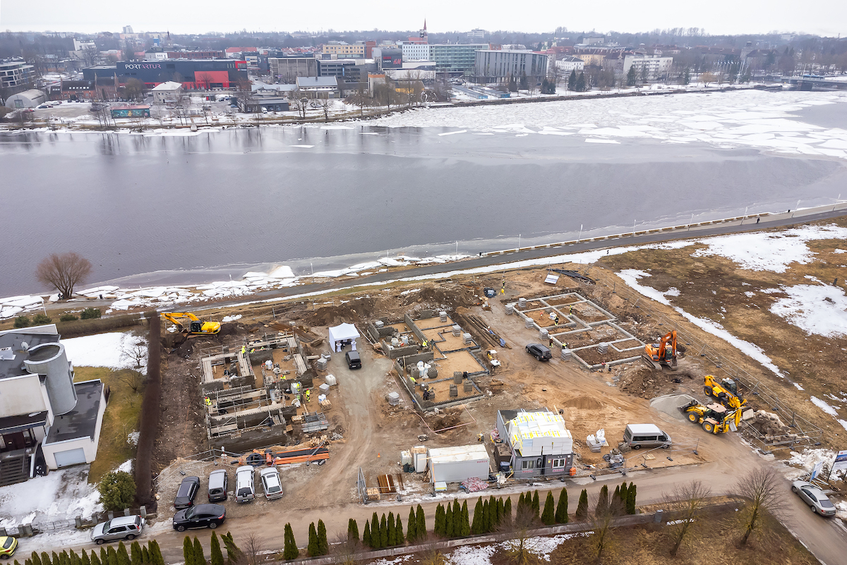 Pärnu jõe ääres sai nurgakivi ülisäästlik Bremeni Kodude arendus