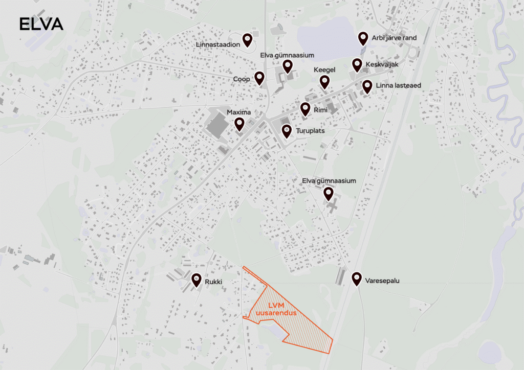 LVM alustab Elva linna piirile uue 34 eramuga elurajooni rajamist